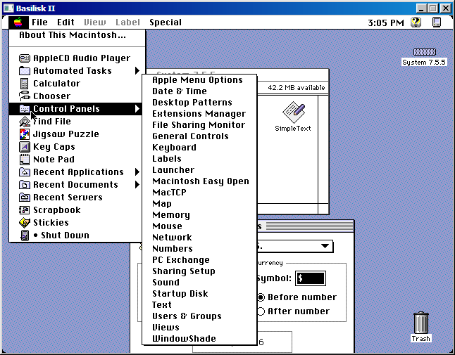 mac emulator basilisk midi